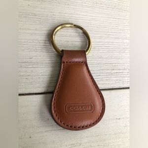 Vintage Coach Classic Leather Key Fob Brown/Tan